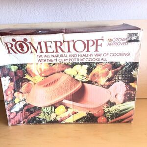 Romertopf Clay Baker/Roaster #111 4-6 Lb Capacity New